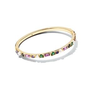 Kendra Scott Madelyn Gold Bangle Bracelet in Multi Mix